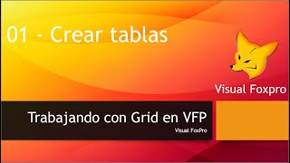 01- Crear tablas Visual FoxPro | Visual FoxPro