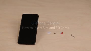 Ulefone Gemini - How to Install SIM and SD Cards