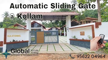 Automatic Sliding Gate Opener installed at Karunagappally, Kollam |Wifi Controlled Gate|📞9562204964