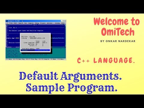 Default Argument in C++ Language. [ Turbo C++ ]