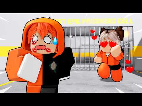 THE BABY THIEF locked me IN PRISON to GIVE me a KISS in ROBLOX 😍😧