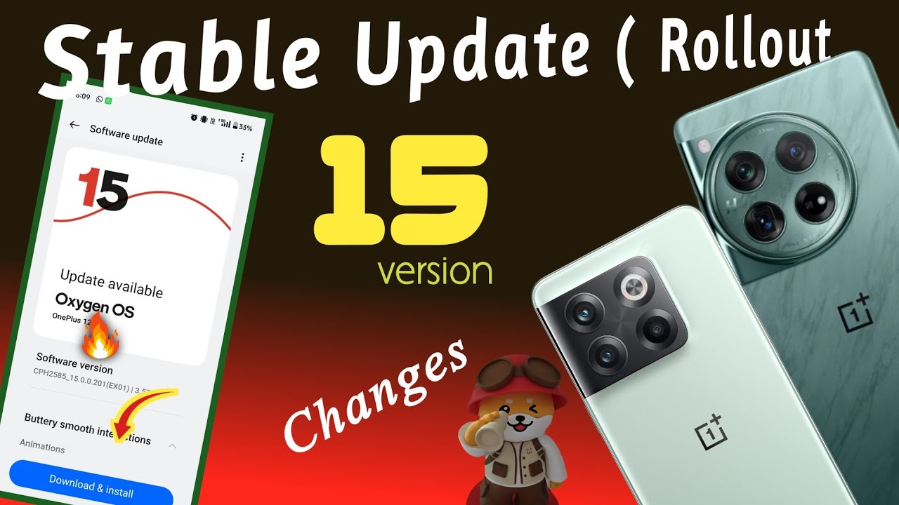 New Updates 🔥 Stable Update OxygenOS 15 version OnePlus 10T 💪 OnePlus ...