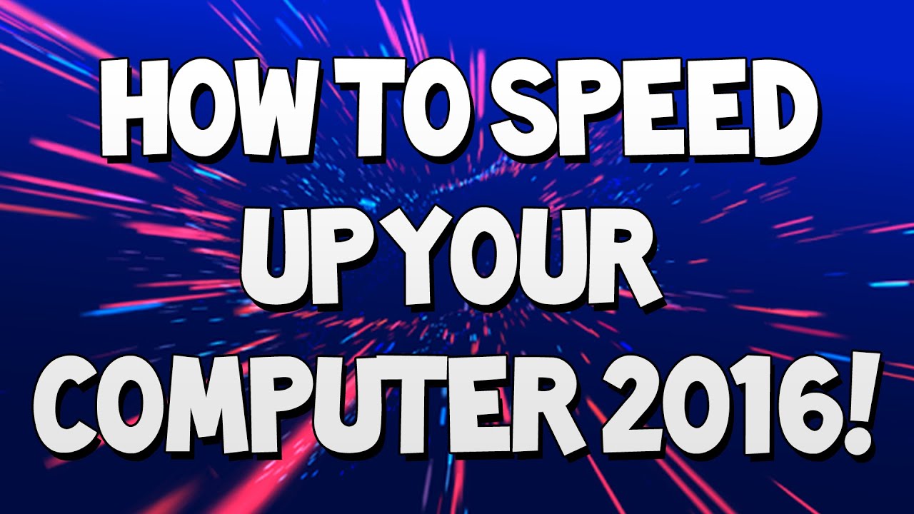 How To Make Your PC/LAPTOP Faster 2016 ! 