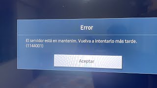 SERVIDOR EN MANTENIMIENTO SMART TV SAMSUNG.
