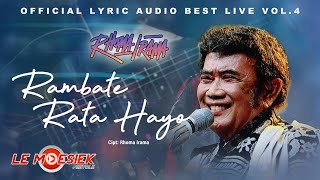 Rhoma Irama - Rambate Rata Hayo (Official Audio Lyric Best live Vol.4)