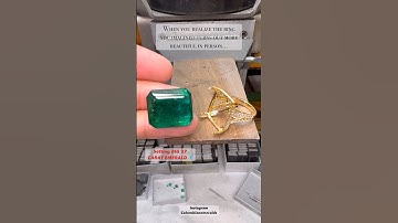🚨 MASSIVE 37.28ct Custom Cut Emerald Diamond Hidden Halo Ring! A 28-Week Masterpiece in the Making