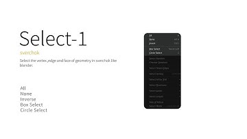 sverchok select element like blender - 1
