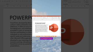 How To Translate In PowerPoint | PowerPoint Tutorial #powerpoint #ppt How To Translate In PowerPoint | PowerPoint Tutorial #powerpoint #ppt