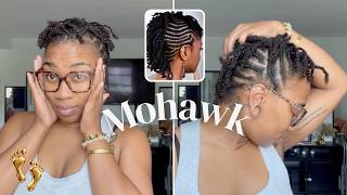 Braided Mohawk: Learning to style my natural hair | ODBrittany