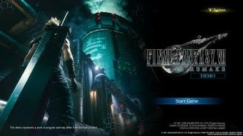 FINAL FANTASY VII REMAKE DEMO classic mode play. About 50 minutes of content
