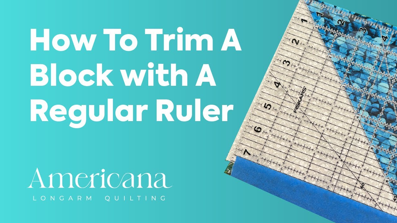 Как подрезать или выровнять блоки одеяла с помощью обычной линейки — Americana Quilting