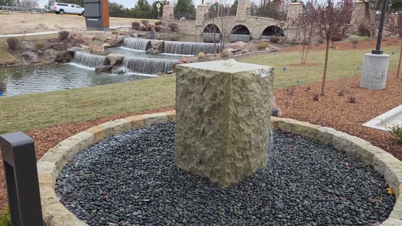 The Bridges at Lakemoor Rock Fountain Part 2+Waterfalls 