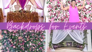 EVERYONE WILL WANT A BACKDROP AFTER WATCHING THIS| 2022 BACKDROPS FOR WEDDINGS| HUGE AMAZON HAUL