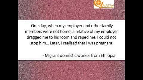 Gender-based violence against women migrant workers