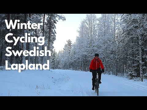 Freezing Cold And Beautiful Bike Ride In Lapland (-13C/8F)