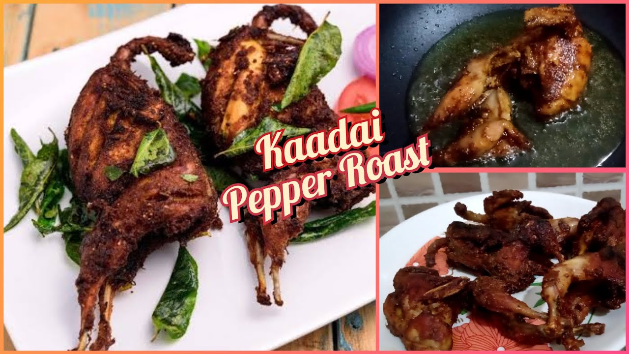 kadai Pepper Roast Kadai Roast YouTube