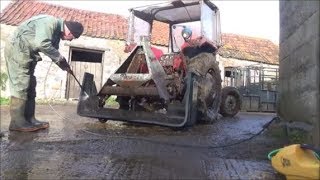 NEW RUBBER ON THE YARD SCRAPER. PART 1