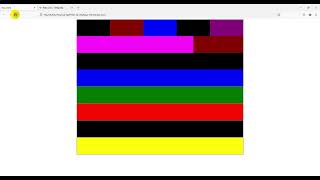 Basic Html table making with color Profile
