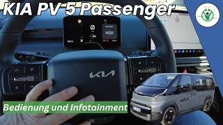 Bedienung und Infotainment im KIA PV 5 Passenger|So funktioniert der E-Familienvan im Alltag
