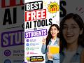Best Free AITools Every Student Must Know#aivideo#ai#aishorts#aitools#aianimation#aistudytools#cod
