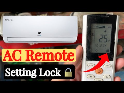 How to Lock and Unlock Air Conditioner Remote setting - YouTube