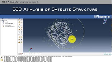 ABAQUS Tutorial | SSD(Steady State Dynamics) analysis of Satellite Structure | BW Engineering 19-1