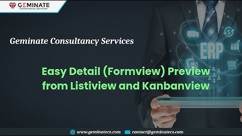 Easy Detail (Formview) Preview from Listiview and Kanbanview  [ www.geminatecs.com ]