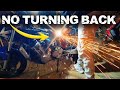 Cutting The Frame In HALF! Honda CB600 Hornet Scrambler Build - Episode 4