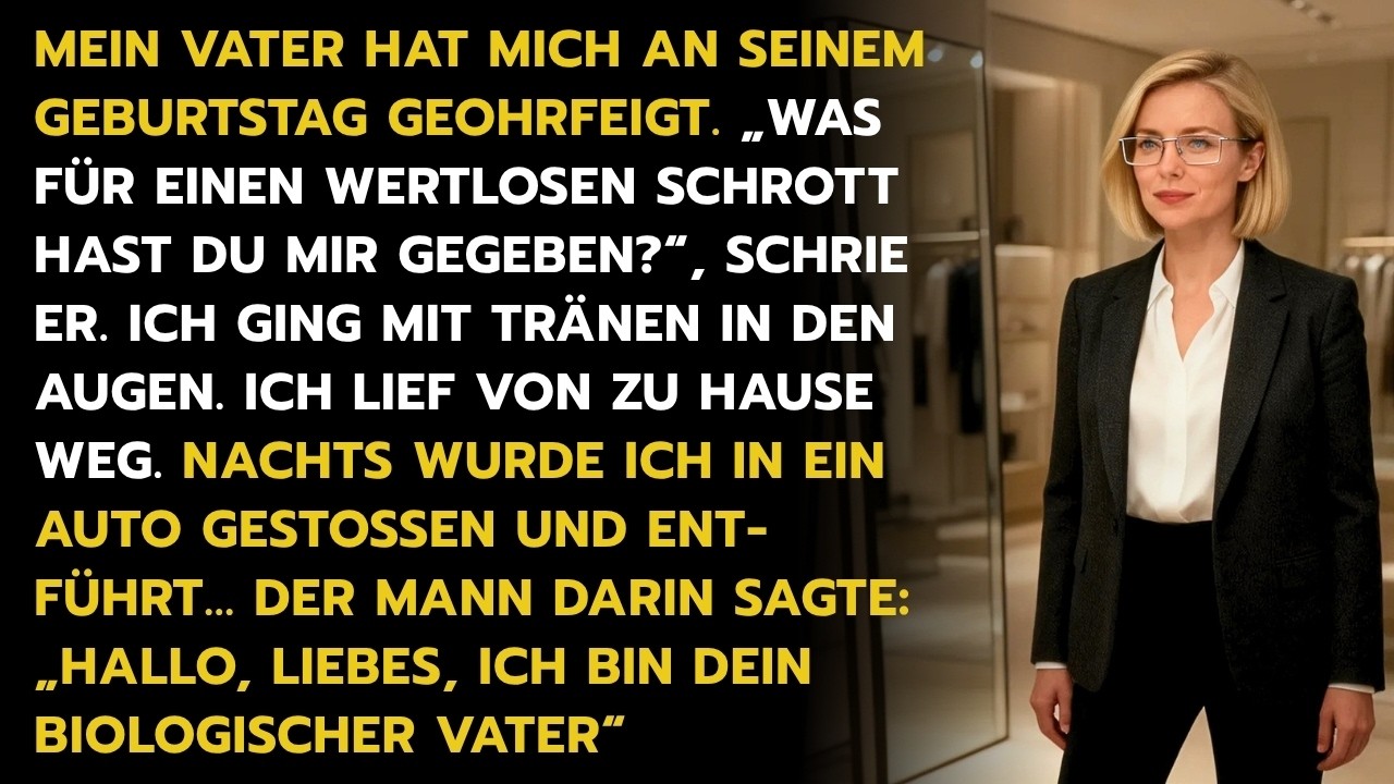 „Was für einen wertlosen Schrott hast du mir da gegeben?“ – und dann schlug er mich. Vor dreißig Gästen, an seinem 55. Geburtstag, in dem Haus, das ich seit Sonnenaufgang geschrubbt hatte. Ich...