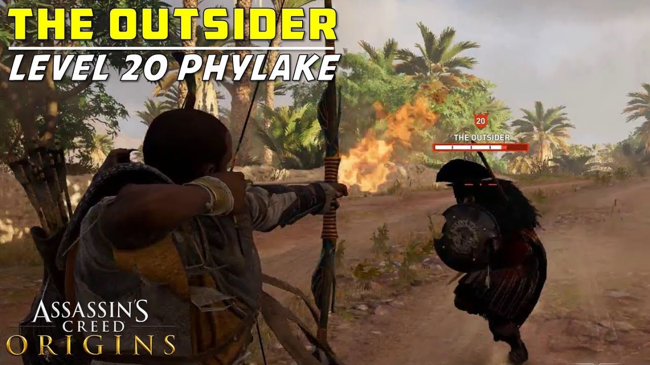 Defeating The Outsider | Level 20 Phylake Location & Weapon Drop Guide | Assassin's Creed: Origins