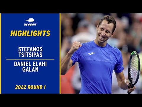 Stefanos Tsitsipas vs. Daniel Elahi Galan Highlights | 2022 US Open Round 1