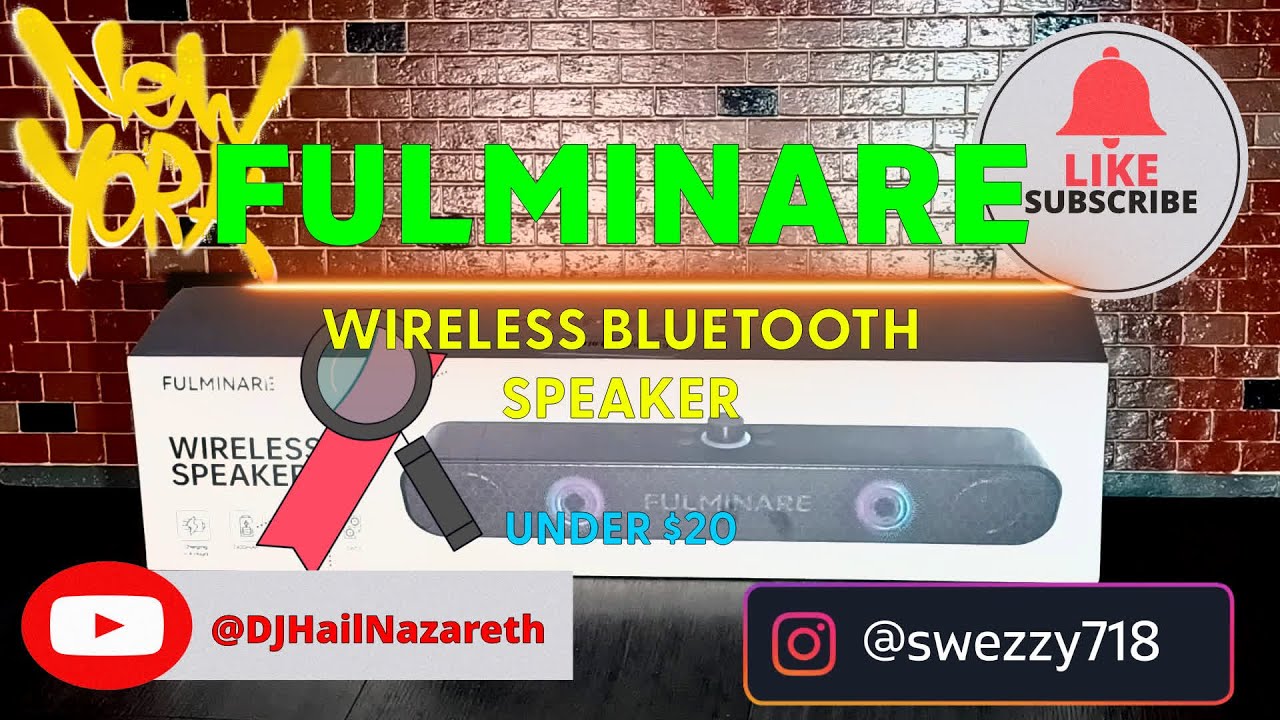 FULMINARE WIRELESS BLUETOOTH SPEAKERS REVIEW - YouTube