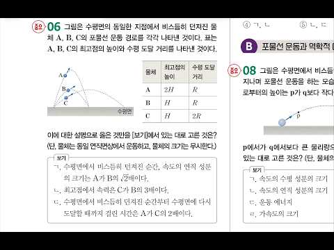 포물선운동ㅣ완자 27p 6번