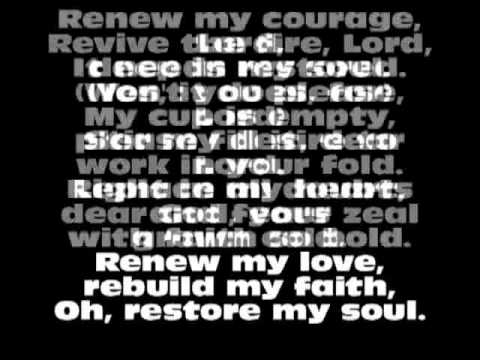 Restoring my soul