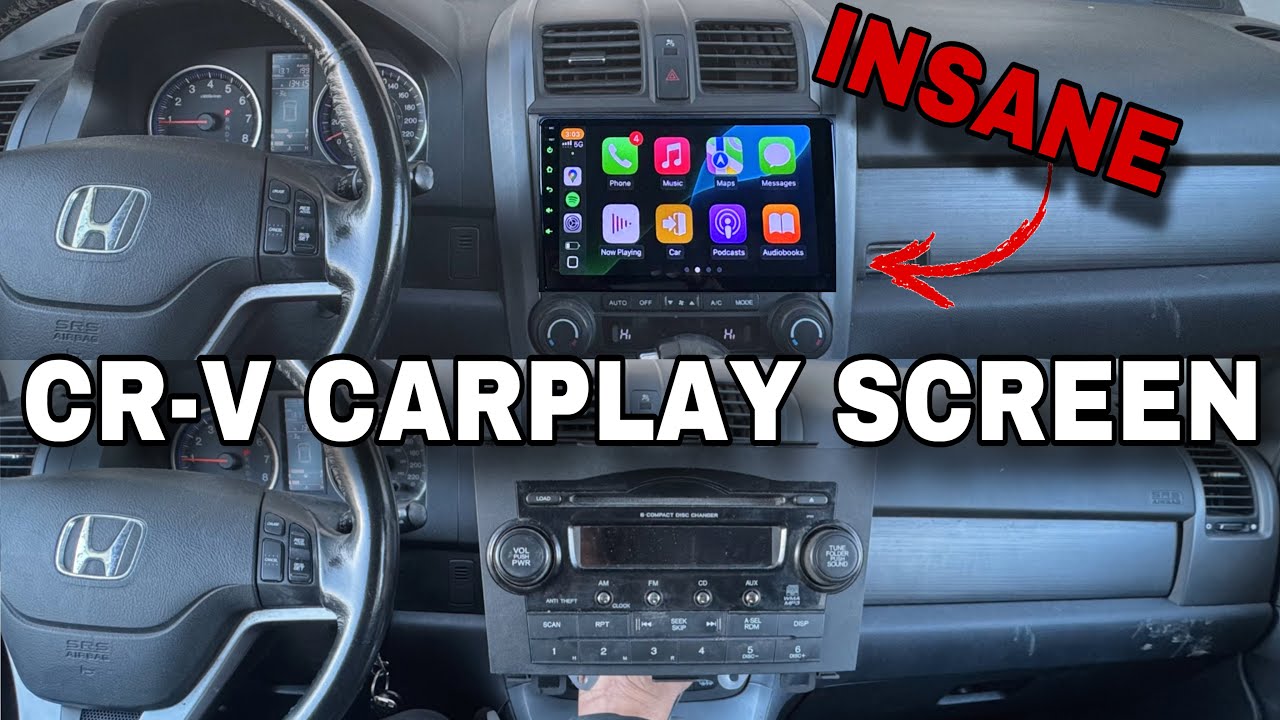 How To Install Wireless CarPlay Honda CRV with 2024 Features | 2007-2011 360 Camera?