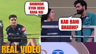 Sara Ali Khan Got Blush When Fans Chanting Sara Bhabhi In Front Of Shubman Gill When Rain Stop Match
