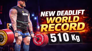 💥 Hafthor 510KG Deadlift WORLD RECORD 😱 Full Lift | Rawat Determination