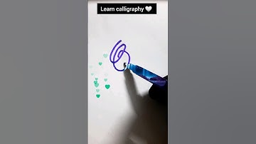 how to write calligraphy letter "Q "#drawing #art #handwriting #handlettering #font #shorts