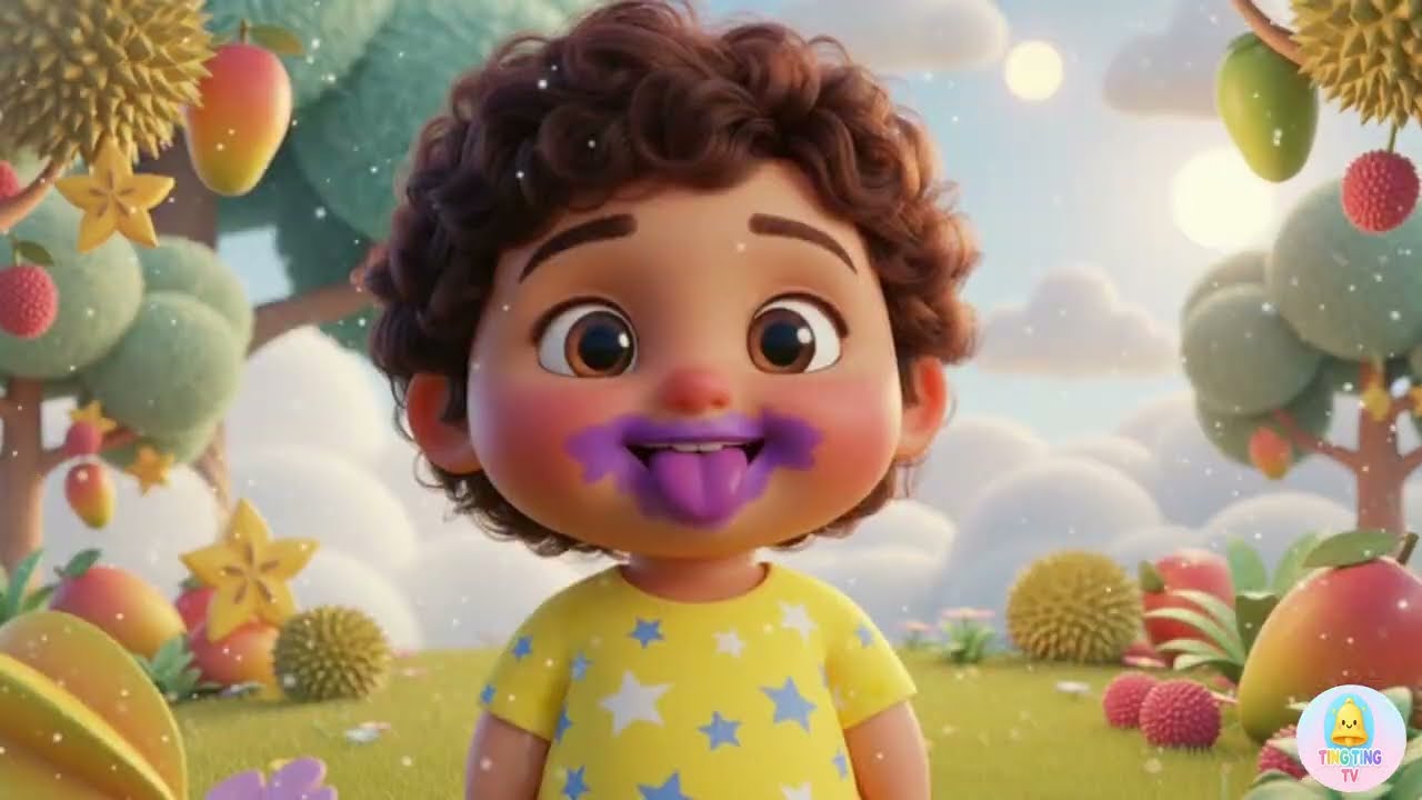 ABC Fruits with Colors 🎨 | फलों के नाम और रंग | Kids Learning Nursery Rhyme