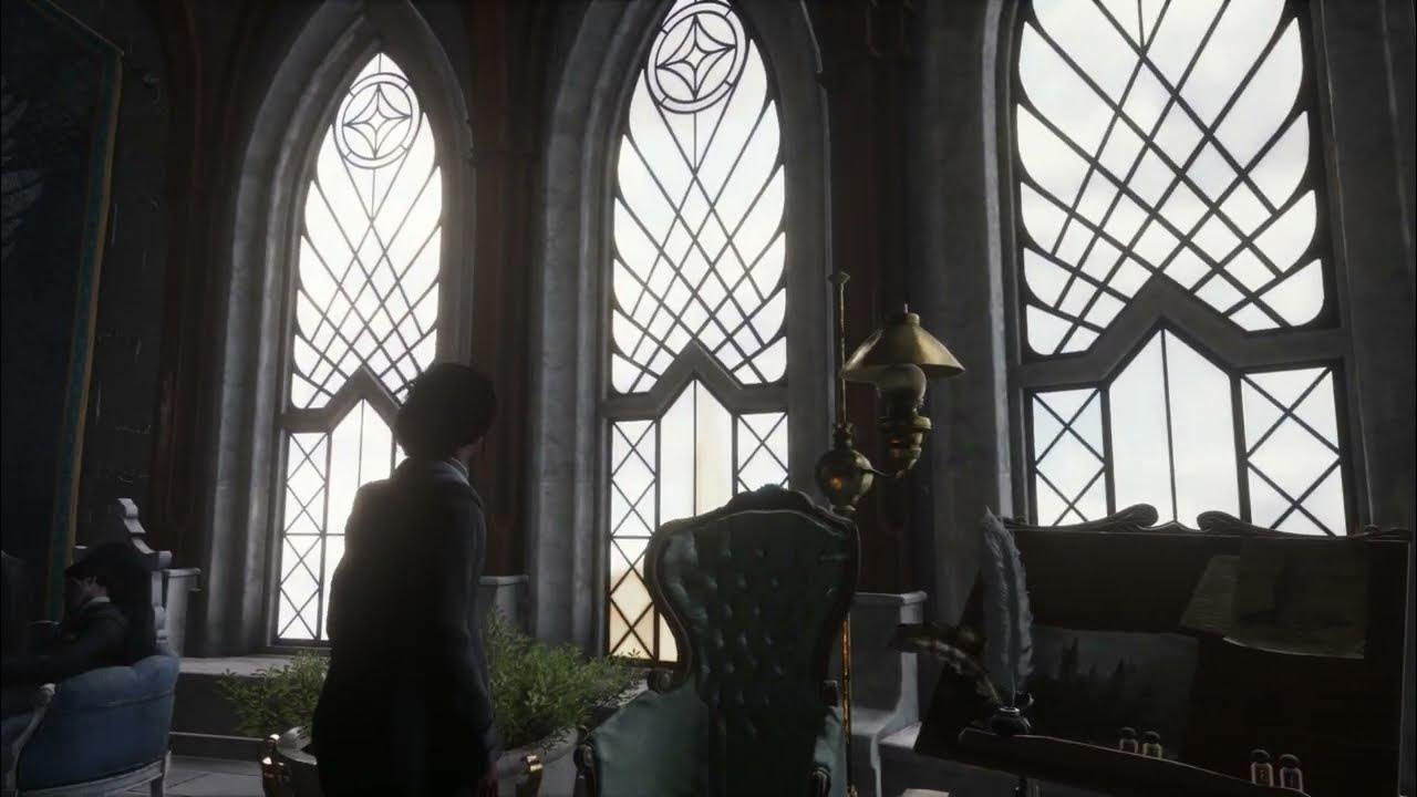 Hogwarts Legacy Ravenclaw fireplace screensaver I Chill Relax =no