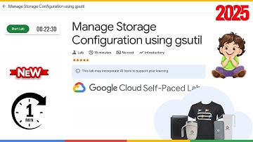 Manage Storage Configuration using gsutil