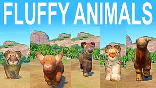 Wild and Domesticated Fluffy Animals Sped race in Planet Zoo included Cattle, Red Deer, Camel screenshot 5