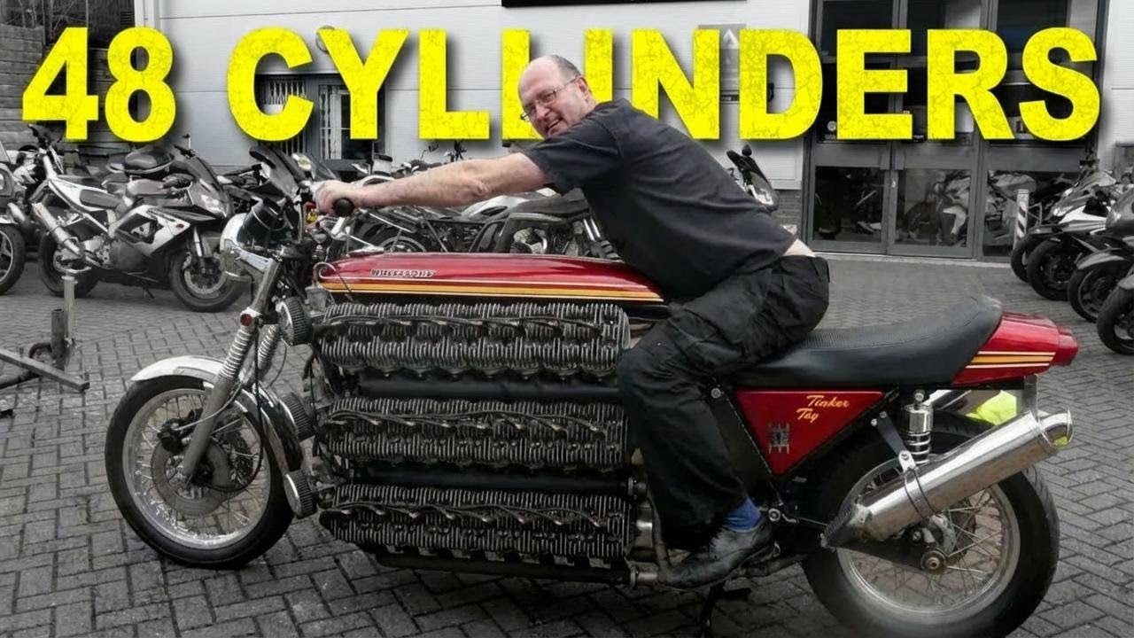 This 48-Cylinder Motorcycle Is Insane – Meet the Tinker Toy