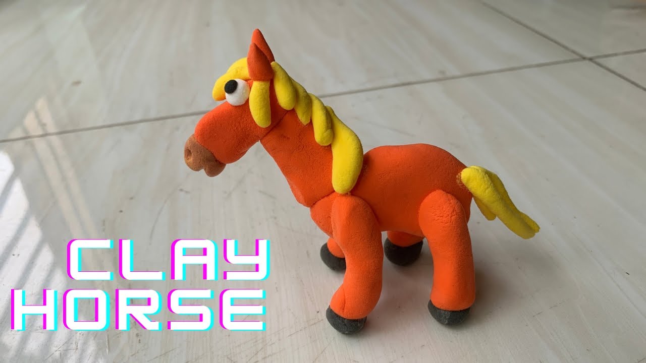 🔴DIY how to make a HORSE - Easy polymer Clay