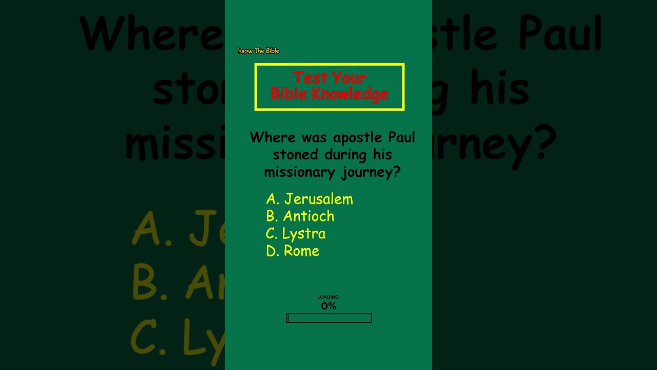 Where was apostle Paul stoned during his missionary journey? 