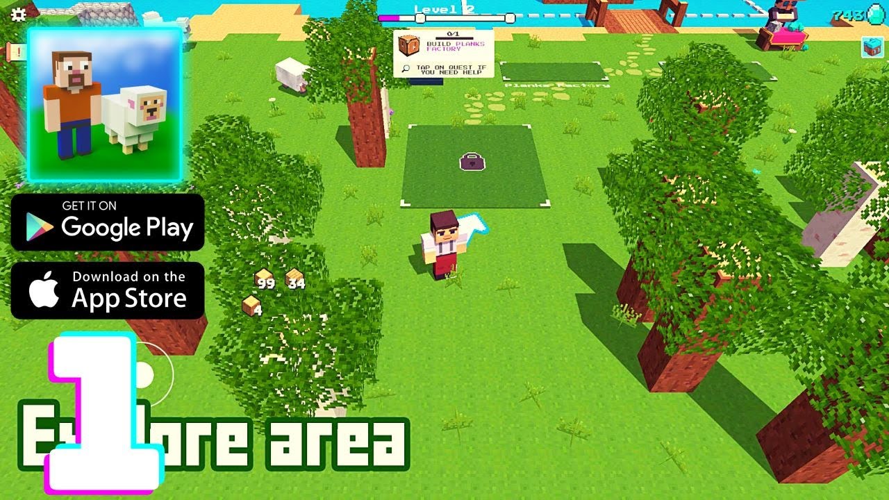 CubeCraft Gameplay Walkthrough Part 1 (iOS, Android) - YouTube