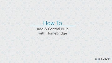 Add & Control Bulb using HomeBridge