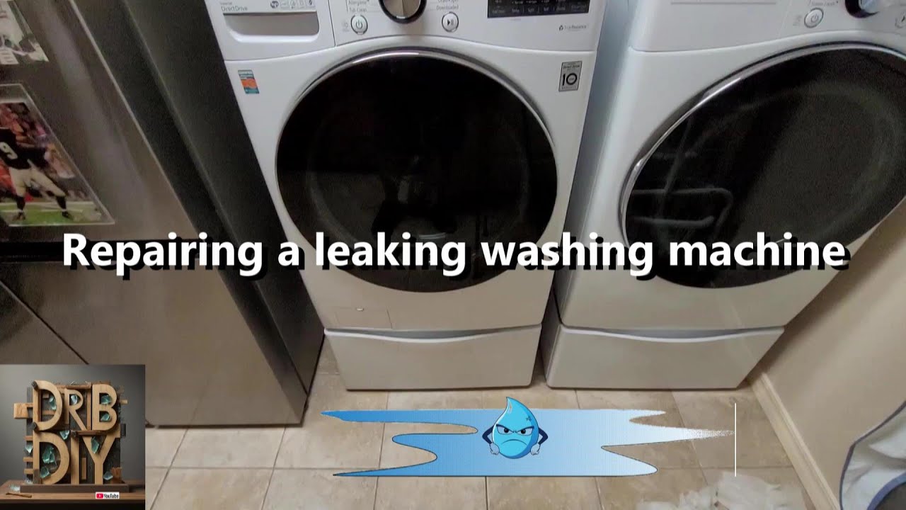 Repairing a leak in a washing machine - - YouTube