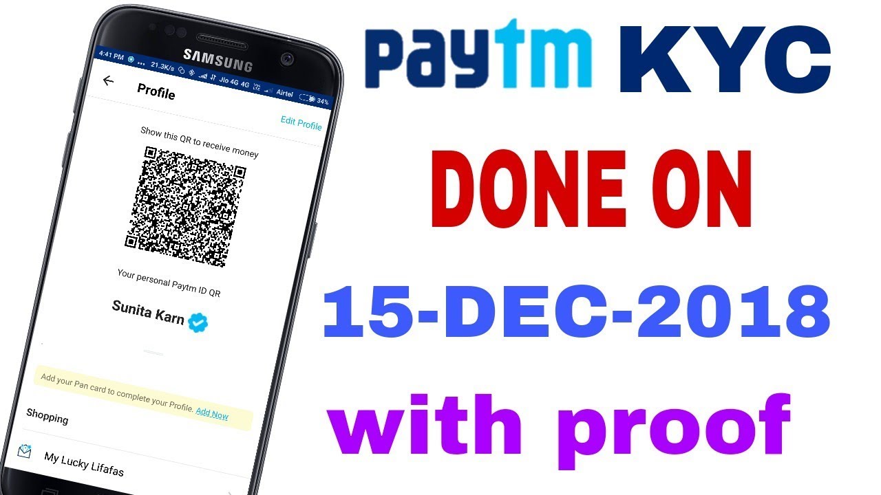 Paytm kyc done on 15-DEC-2018 camera iphone 8 plus apk