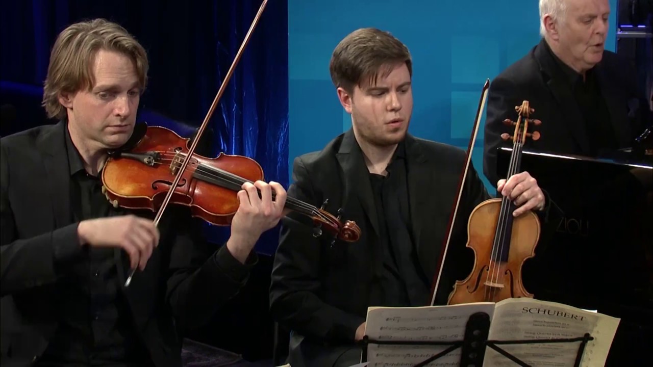 Daniel Barenboim and the Berlin Staatskapelle String Quartet play
